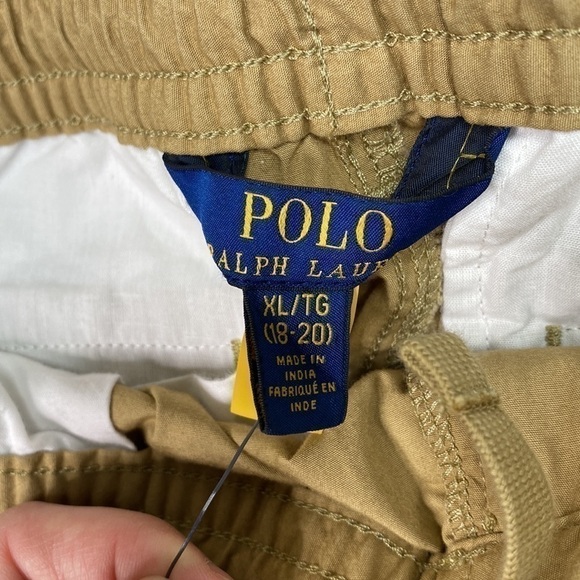 Polo Ralph Lauren Core Replen Jogger Pants Camel Brown Size XL (18-20) NWT - Picture 8 of 11